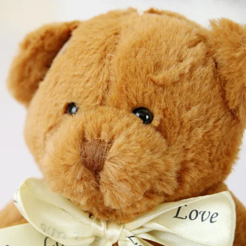 1Pc 18Cm Cute Teddy Bear Dolls Patch Bear Soft Stuffed Toy Bear Baby Toy Kids Girls Birthday Brinquedos Wedding Girls Gifts